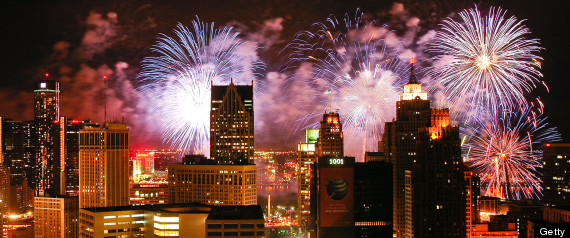 Fireworks Over Detroit
