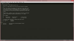 Edit hosts file
