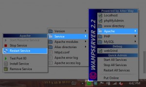 Restart Apache